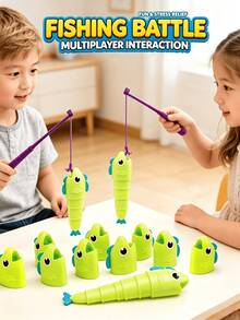 Juego de pesca telescópica Fishing Master, juego de mesa interactivo de batalla entre padres e hijos, rompecabezas educativo para niños, juego de matemáticas de medición, juego cooperativo multijugador para cultivar la concentración, adecuado para niños y niñas de 3 a 12 años como regalo de cumpleaños/festividad - Multicolor - Ver 1