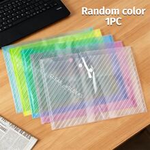 10/5/1pc A4 Plastic File Folder - Thick File Folder, Transparent Snap Closure Student Document Organizer Bag, A4 File Folder, PP Transparent Plastic Snap Closure File Folder, Plastic File Folder, Colorful Waterproof Data Bag, Office File Folder, Fashionable File Storage, Waterproof PP Material, Suitable For Students And Office Use, Back To School Season, School Supplies - A - View 14