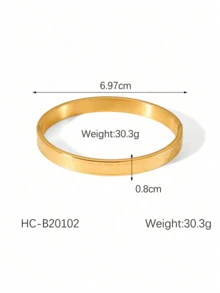 2pcs Stainless Steel Bangle Bracelets, Timeless Stackable Numeric Design, Waterproof & Durable, Suitable For Work & Leisure, All-Season Wear, Sweet Gift - Roman Numerals - View 2