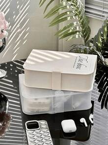 Hộp quản lý dây cáp bàn làm việc, hộp đựng dây nguồn đa chức năng có nắp đậy, thích hợp cho bộ sạc điện thoại, phích cắm và dây cáp dữ liệu; hộp đựng trang sức bền chắc, hộp đựng có ngăn kiểu sách, thích hợp để đựng bông tai, nhẫn, dây chuyền, vòng tay; hộp đựng mỹ phẩm tại nhà/văn phòng; đồ dùng phòng tắm; phụ kiện bàn làm việc; đồ dùng lưu trữ tại nhà - Nhiều màu - Xem 10