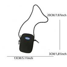 Tas Ponsel Mini Selempang Pria Bahan Oxford, Tas Bahu Kasual Tahan Air dengan Tali Kepang untuk Penggunaan Sehari-hari, Tas Kota - MultiWarna - View 13