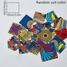 30 miếng vải vuông nhỏ kiểu châu Phi kích thước 3.9*3.9 inch, vải polyester cắt sẵn, nhiều màu sắc, vải may vá thủ công có thể giặt tay, thích hợp cho việc may vá DIY và làm phụ kiện thủ công, nhiều họa tiết khác nhau. - 30 CÁI - Xem 14