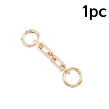 1Pc/2/3Pcs Bag Extension Chain Gold/Silver Color Optional Modification Accessory Chain Metal Texture Extended Chain Compatible With Underarm Bag Crossbody Bag Shoulder Strap Extension Buckle - Multicolor - View 15