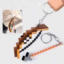 6/12pcs Pixel Style Bow And Arrow Keychain Set, Mini Shooting Toy Keychain, Backpack Accessories, Novelty Stress Relief Gift, Suitable For Men And Women, Great Gift For Father - Multicolor - View 6