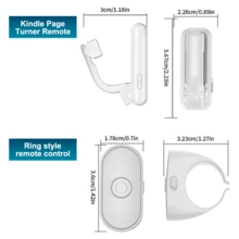 适用于 Kindle Paperwhite、Kindle 10、Kindle 11、Kindle Scribe、Kindle Oasis 及其他电子书阅读器的遥控翻页器，也可作为 、安卓平板电脑的遥控快门，用于阅读和摄影场景。 - 查看 8
