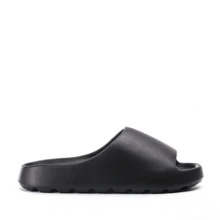 Men's Summer New Minimalist Fashion Non-Slip EVA Thick Sole Slip-On Slippers, Outdoor Beach Shoes, Indoor Home Bathroom Slippers, Couples Slippers, Women's Outdoor Sports Soft Sole Beach Coconut Slippers, Men's Style - Black - View 8