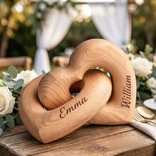 Customizable Infinity Heart Sculpture, Personalized Anniversary Gift, Romantic Couple Memento, Wedding Gift For Him - Multicolor - View 3