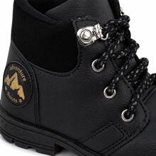Boys' Classic Tractor Sole Ankle Boots, Comfortable Casual Winter Boots - 黑色 - 查看 5