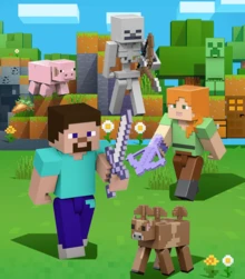 Mattel 美泰官方 Minecraft 红石可动人偶 - 可动红石电路机制模型，兼容乐高积木，适合 7-14 岁男孩的生日礼物 - 彩色 - 查看 1