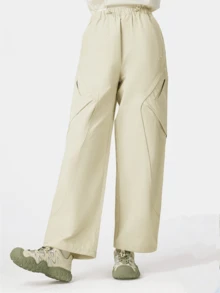 CAMEL CROWN Women's Outdoor Casual Pants, Summer Waterproof Pants, Hiking Pants, Loose Straight-Leg Casual Pants With Sporty Style - Xuan Tian Huang - View 2