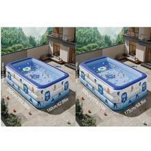 1pc Inflatable Swimming Pool, Thickened PVC Material, Portable, Foldable And Easy To Store, Suitable For Indoor, Yard, Party, Balcony, Summer Party, Family Gathering Water Play Pool (Please Check Size Before Ordering) - Multicolor - View 7