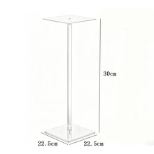 Crystal Flower Stand Wedding Event Centerpiece Decoration; Modern Metal Cylinder Vase Suitable For Wedding Ceremony; Tabletop Decor Best Birthday Graduation Gift - Transparent - View 8
