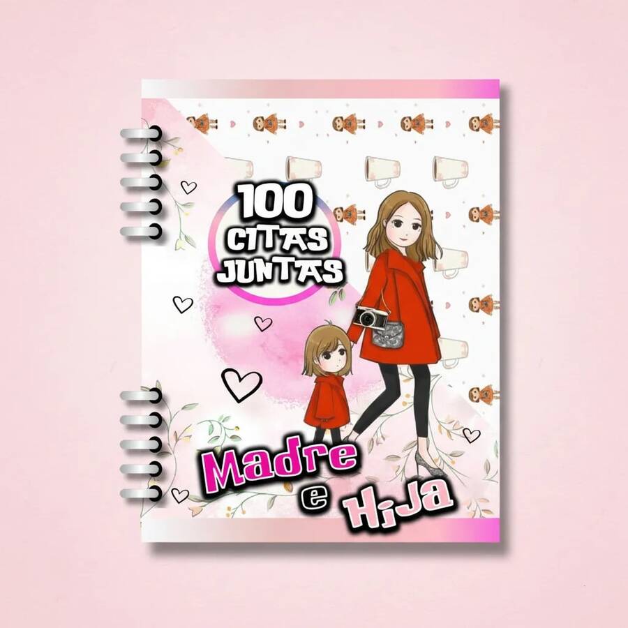 Cuaderno 100 Citas Madre E Hija / Libro Citas / Agenda Citas - Unitalla - Ver 1