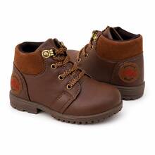 Boys' Classic Tractor Sole Ankle Boots, Comfortable Casual Winter Boots - Rỉ Nâu - Xem 4