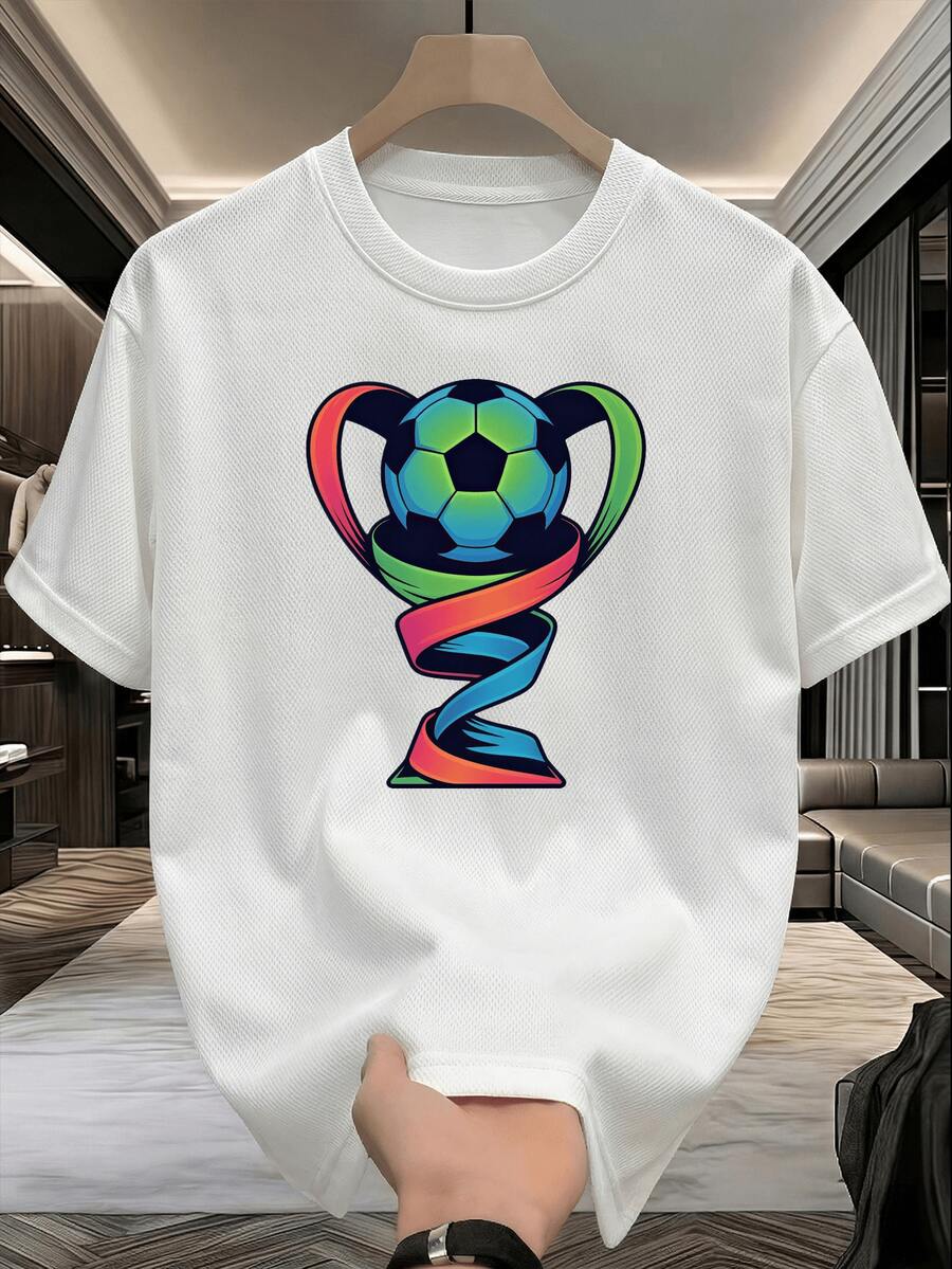 White Top For Women, 200g, 100% Cotton, Short Sleeve T-Shirt, Birthday Gift, Breathable Mesh, For Couples, Solid Color Print, Anniversary, Modern Fashion. - 白色的 - 查看 1
