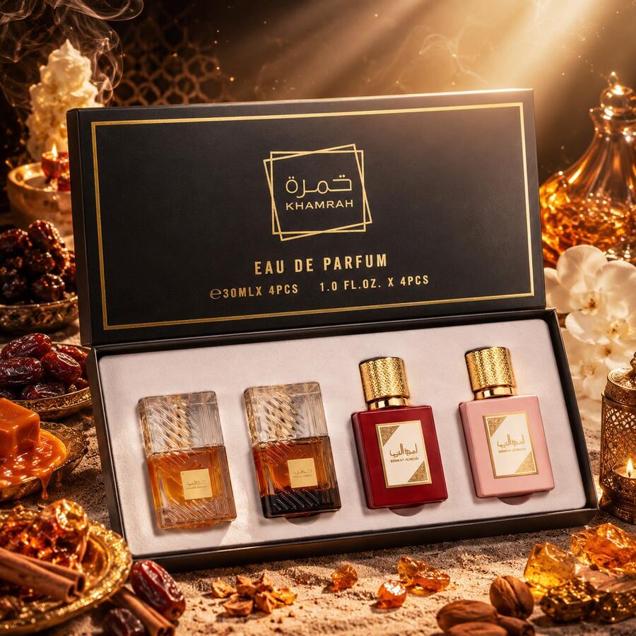 LATTAFA GIFT SET KHAMRAH / AMEERAT GIFT SET 30ML *4 - EAU DE PARFUM - Sweet - View 1