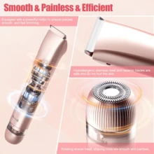 IPX7 Waterproof Dual-Head Epilator - 400mAh Rechargeable Unisex Shaver, Suitable For Face/Body, Portable Beauty Tool - Multicolor - View 11