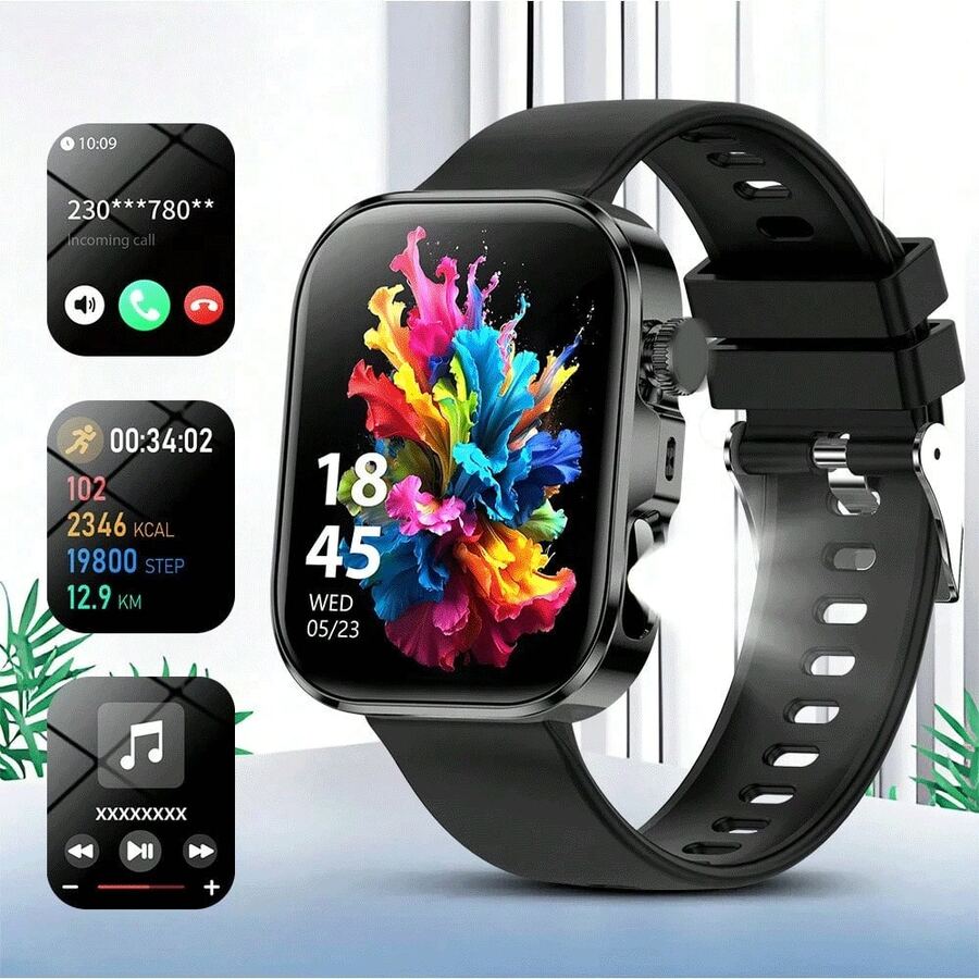 New Full Touch High-Definition Fashion Smart Watch, Supports Wireless Calling Function, Compatible With Android And IOS Phones, Perfect Gift For Women - Multicolor - View 1