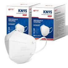 50pcs, Boxed, Individually Packaged, Used In All Seasons, Folding KN95 Mask, Easy To Carry, 5-Layer KN95 Mask, 98% Protective Efficiency, Black And White, Disposable Protective Mask, Suitable For Daily Travel, Parties, Family Dinners, Companies. - 50pcs - View 11