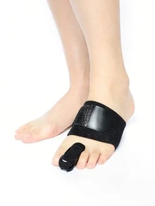 Soft Toe Compression Band, Adjustable ToeWrap For Foot Comfort, Reusable Foot CareProtector - Black - View 2