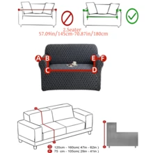 1pc Plush Fabric Anti-Slip Elastic Decorative Sofa Cover, Jacquard Autumn/Winter Floral Pattern Sofa Slipcover, Pet Proof & Dust Proof, Suitable For 1/2/3/4 Seater Sofa, All Season - Multicolor - View 12