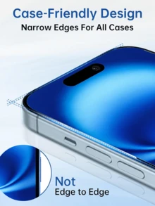 2pcs Ultra-Clear Screen Protector, Made Of Hydrogel Material, Optical-Grade Flexible Material For Bright And Transparent Screen Display With Natural Color Layers. Protects Against Scratches From Keys, Cards When Placing Phone On Desk, In Bag Or Pocket. - Clear - View 7