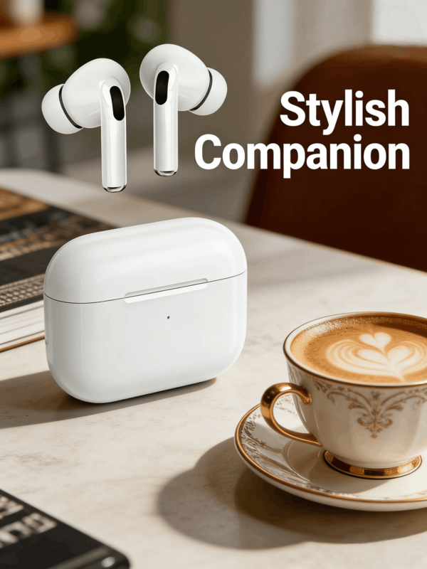 Auricolari Bluetooth con cancellazione del rumore ENC, suono stereo con bassi potenti, durata della batteria di 24 ore, design leggero in-ear, chiamate in vivavoce, compatibili con tutti gli smartphone