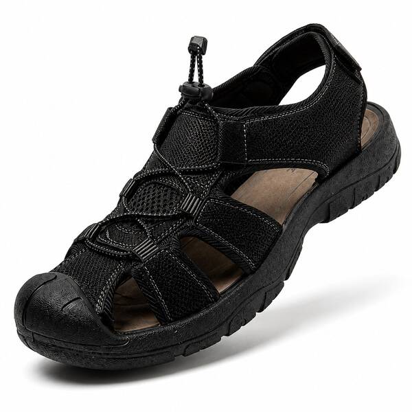 JOTA KA Sandalias Deportivas Hombre Verano Cerradas, Sandalias Outdoor con Punta Protegida, Suela Gruesa Antideslizante, Cierre Ajustable