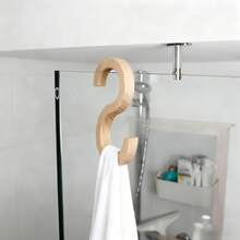 2/4 Stücke Vintage rustikaler Stil S-förmige Holzhaken, natürliche Holz S-Haken, Mehrzweck Badezimmer Küche Zuhause Aufbewahrung - Übersicht 5