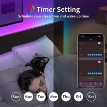 3-100 Ft LED Strip Lights With 44-Key Remote And App Control, Color Changing Sync With Music, Dimmable, Timing, Voice Control For Room Decor, Gaming Room , Home Decoration, Holiday Party - Multi-color light - View 6