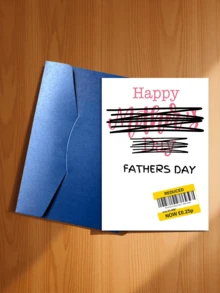 1pc Interesting Father's Day Card, Suitable For Teasing Father And Stepfather, "Happy Father's Day", Front With Delicate Texture, Back With Smooth Writing, High-Quality Father's Day Card - A - View 20