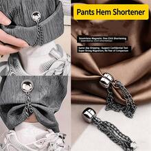 2pcs Adjustable Button Closure Women's Short Sleeve Dress, With Fixed Adjustable Hem, Fixed Buttons, Magnetic Clasp Connection, Non-Dragging Long Sleeve, Suitable For Shirts, Dresses And Pants, Elegant Design, Multiple Colors Available, Fashionable Multifunctional - Multicolor 2 - View 6