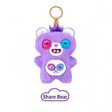 Spin Master CARE BEARS Móc khóa hình gấu bông Fuggler Love Bear chính hãng – Đồ chơi sưu tầm độc đáo, xấu xí nhưng dễ thương, phụ kiện trang trí ba lô, quà tặng sinh nhật - Nhiều màu - Xem 10