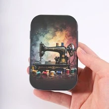 1pc Cartoon Pattern Metal Storage Tin Box - Durable Rectangular Travel Storage Box, Suitable For Jewelry, Cards, Small Items, Portable Sewing Needle & Button Storage Box, Portable Home Gift - Cartoon - View 16