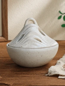 1個山形陶瓷香爐，現代奢華石材紋理桌面家居裝飾，適用於客廳、玄關及居家陳列，砂岩/深褐色 - 蒼山 - 查看 12