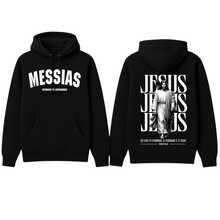 MOLETON CANGURU GOSPEL MESSIAS ESTAMOS TE ESPERANDO JESUS E O CAMINHO  MALHA GROSSA 100% ALGODÃO UNISSEX - Preto - Visão 4