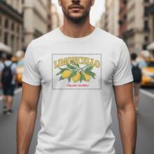 Vintage Limoncello Italian Riviera Lemon Branch Graphic Tee - Blanco - Ver 8