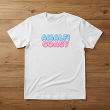 Amalfi Coast Y2K Bubblegum Bliss 3D Graphic Tee - Retro Sky Blue & Pink Aesthetic - Blanco - Ver 7