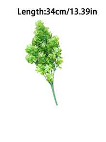 1/3入人造米蘭草綠色植物仿真葉片自然清新免澆水耐褪色四季常青 適用於居家客廳陽台露台辦公桌婚禮花藝工程景觀戶外花床軟裝飾 - 彩色 - 查看 7
