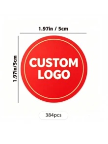 [Personalizado] 48/96/192/384/768 piezas Pegatinas personalizadas de 2 pulgadas/Pegatinas de logotipo/Pegatinas de boda/Pegatinas personalizadas, Pegatinas de sello personalizadas para empresas emergentes, bodas, regalos y promociones - Pegatinas personalizadas, Pegatinas de sello de logotipo personalizadas, Pegatinas de bautizo de cumpleaños, Pegatinas personalizadas - Una pieza - Ver 6