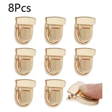 2/6/8/10Pcs Metal Lock Clasp, Bag Buckle, Handbag Shoulder Bag Wallet Tote Bag Closure Snap Button, Craft Packaging Decoration, Wallet Making, DIY Wallet Making - Multicolor - View 21