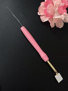 Bộ dụng cụ thêu đục lỗ thân thiện với người mới bắt đầu, 2 dụng cụ thêu có tay cầm tiện dụng, kim đục lỗ cán nhựa màu xanh hoặc hồng kèm dụng cụ xỏ chỉ/hộp đựng, phù hợp cho học sinh và người lớn tham gia các dự án DIY. - kim châm - Xem 3
