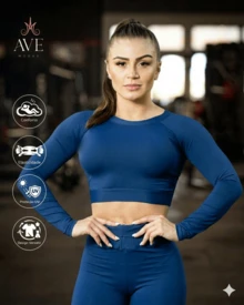 Women Sports Tees & Tanks - Royal Blue - View 1