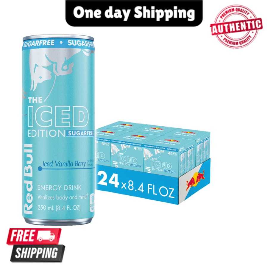 RED BULL Iced Vanilla Berry Flavor Sugar-Free Sparkling Beverage, 8.4 Fl Oz Cans, Multi-Pack Set - one-size - View 1