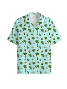 1 chiếc áo sơ mi Hawaii nam tùy chỉnh, áo sơ mi cổ Brazil cài nút, trang phục đi nghỉ mát cá nhân hóa dành cho nam với thiết kế mặt cười lướt sóng trên bãi biển, quần áo tùy chỉnh, quà tặng cho bạn trai, chồng, gia đình, bạn bè nhân dịp sinh nhật/lễ hội - Nhiều màu - Xem 5