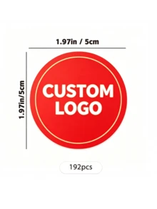 [Personalizado] 48/96/192/384/768 piezas Pegatinas personalizadas de 2 pulgadas/Pegatinas de logotipo/Pegatinas de boda/Pegatinas personalizadas, Pegatinas de sello personalizadas para empresas emergentes, bodas, regalos y promociones - Pegatinas personalizadas, Pegatinas de sello de logotipo personalizadas, Pegatinas de bautizo de cumpleaños, Pegatinas personalizadas - Una pieza - Ver 10