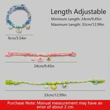 1pc Summer Cat Bell Necklace, Pet Collar, Refreshing Dopamine Color, Cute Fruit Pet Necklace, Adjustable Length, Suitable For Pet Parties, Photoshoots, Gatherings, Picnics - Multicolor - View 7