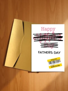 1pc Interesting Father's Day Card, Suitable For Teasing Father And Stepfather, "Happy Father's Day", Front With Delicate Texture, Back With Smooth Writing, High-Quality Father's Day Card - A - View 15