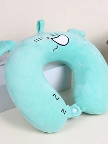高级U型颈枕，适用于飞机、高铁、睡眠、小憩，U型颈部支撑枕 - 嫩芽綠色 - 查看 3