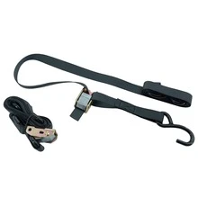 2套黑色重型凸轮扣捆绑带，带S形钩，用于货物固定 - 重型壓扣 - 查看 6